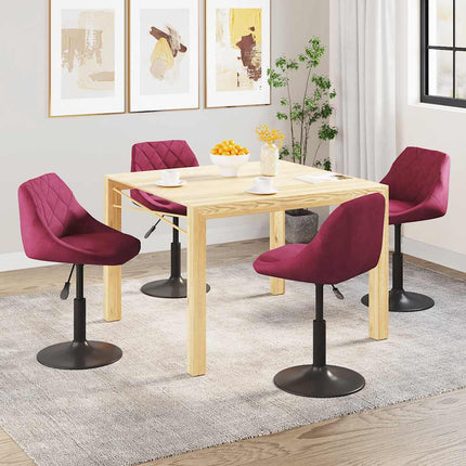 Eetkamerstoelen Draaibaar Fluweel