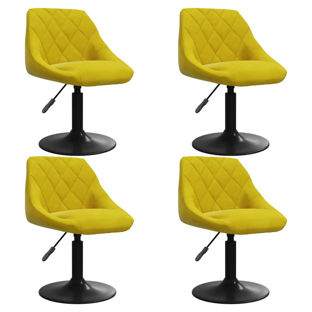 Eetkamerstoelen Draaibaar Fluweel