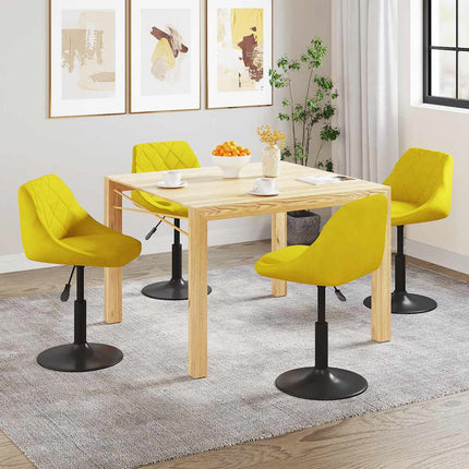 Eetkamerstoelen Draaibaar Fluweel