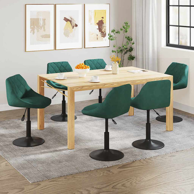 Eetkamerstoelen Draaibaar Fluweel