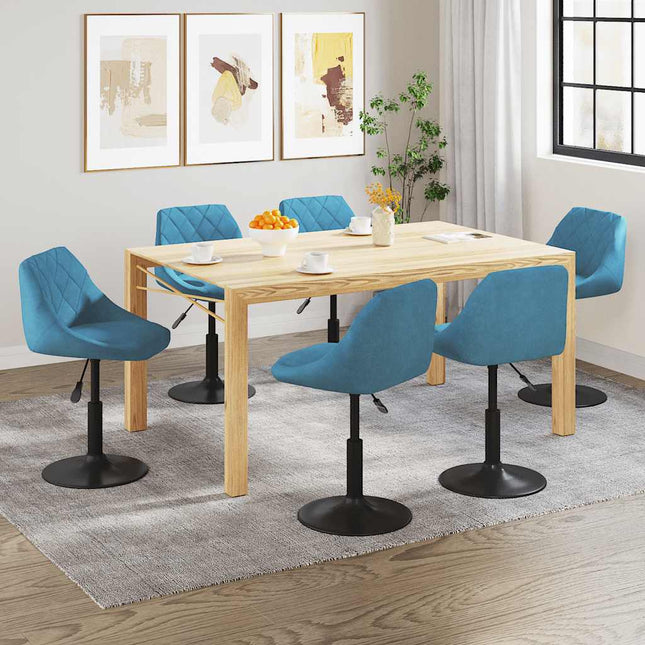 Eetkamerstoelen Draaibaar Fluweel