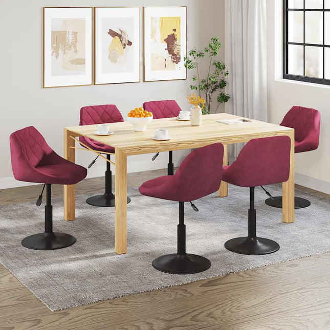 Eetkamerstoelen Draaibaar Fluweel
