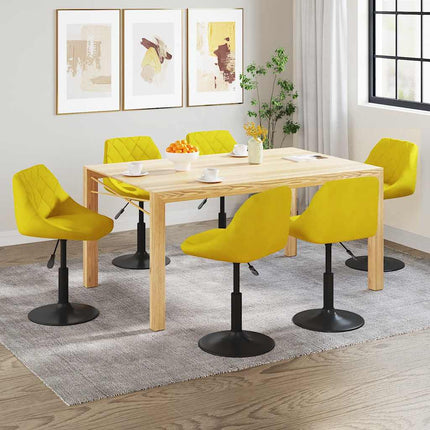 Eetkamerstoelen Draaibaar Fluweel