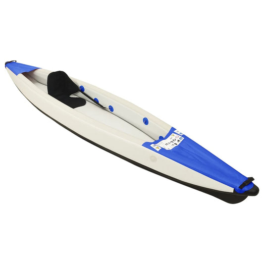 Kajak opblaasbaar 375x72x31 cm polyester blauw