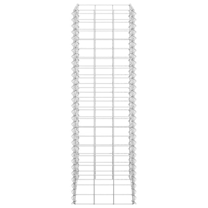 Schanskorf Plantenbakken 3 St Verhoogd 30X30X100 Cm Ijzer