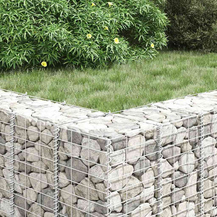 Schanskorf Plantenbakken 3 St Verhoogd 30X30X150 Cm Ijzer