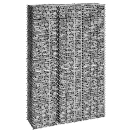 Schanskorf Plantenbakken 3 St Verhoogd 30X30X100 Cm Ijzer