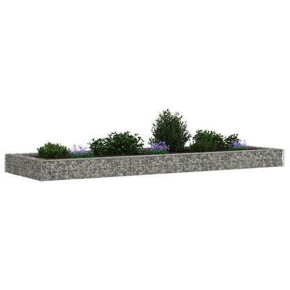 Gabion plantenbak verhoogd 300x100x20 cm gegalvaniseerd staal