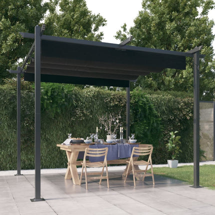 Tuinprieel Met Uittrekbaar Dak 4X3 M Kleurig