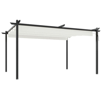 Tuinprieel Met Uittrekbaar Dak 4X3 M Kleurig