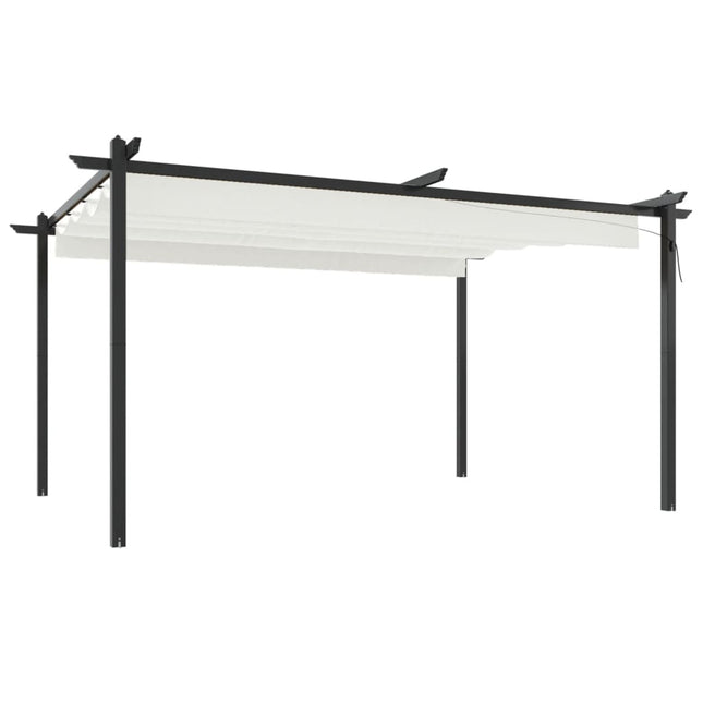 Tuinprieel Met Uittrekbaar Dak 4X3 M Kleurig
