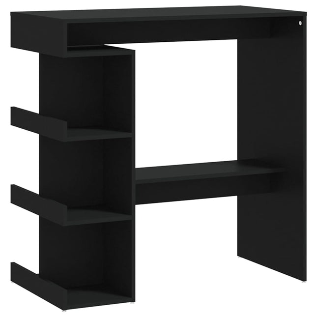 Bartafel Met Opbergrek 100X50X101,5 Cm Bewerkt Hout