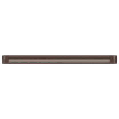 Plantenbak 507x100x36 cm gegalvaniseerd staal bruin