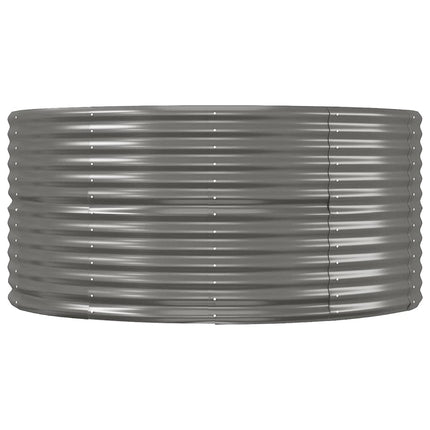 Plantenbak 291X140X68 Cm Gegalvaniseerd Staal Grijs