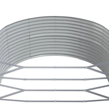 Plantenbak 291X140X68 Cm Gegalvaniseerd Staal Grijs