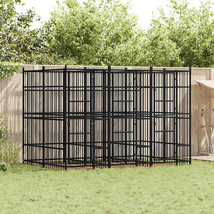 Hondenkennel Met Dak 1,84 M² Staal