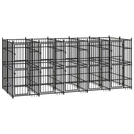Hondenkennel Met Dak 1,84 M² Staal