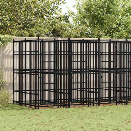 Hondenkennel Met Dak 1,84 M² Staal