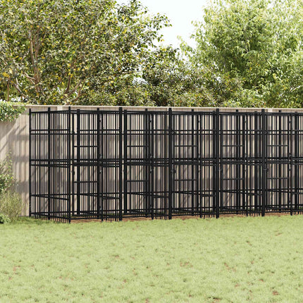 Hondenkennel Met Dak 1,84 M² Staal