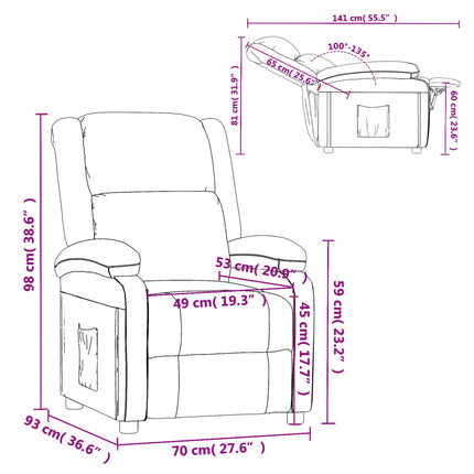 Fauteuil Verstelbaar Fluweel