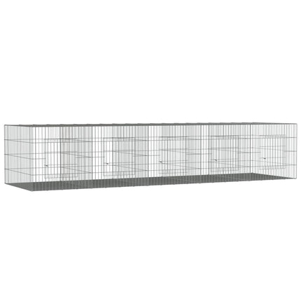 Konijnenkooi Met 5 Panelen Gegalvaniseerd Ijzer
