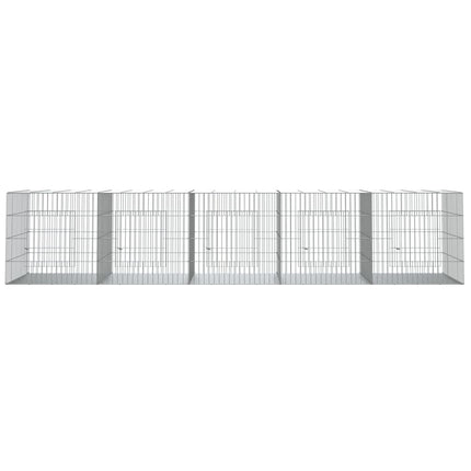 Konijnenkooi Met 5 Panelen Gegalvaniseerd Ijzer