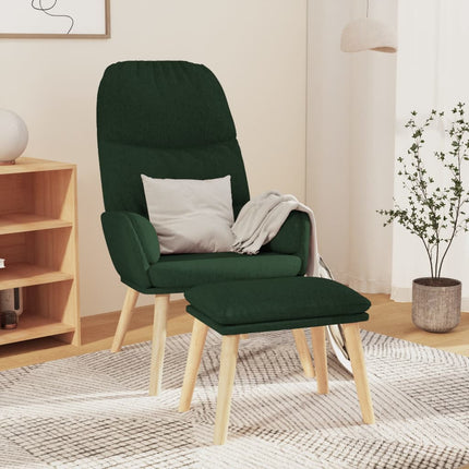 Relaxstoel Met Voetenbank Stof Kleurig