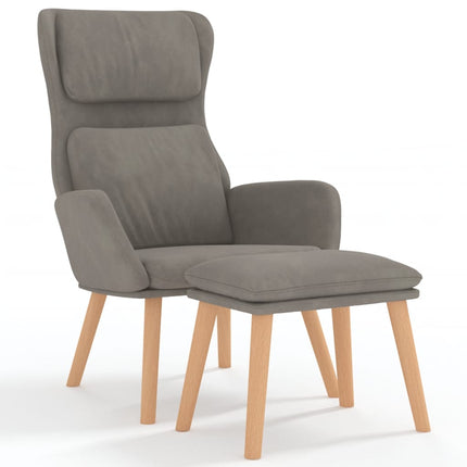 Relaxstoel Met Voetenbank Fluweel