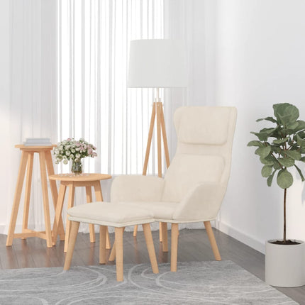 Relaxstoel Met Voetenbank Fluweel