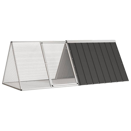 Konijnenhok 403,5X80,5X71 Cm Gegalvaniseerd Staal