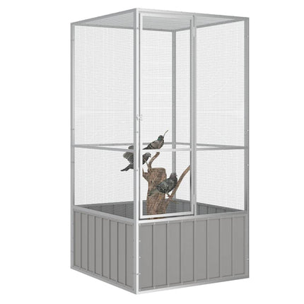 Vogelkooi 111X107X211,5 Cm Gegalvaniseerd Staal