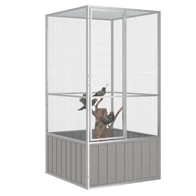Vogelkooi 111X107X211,5 Cm Gegalvaniseerd Staal