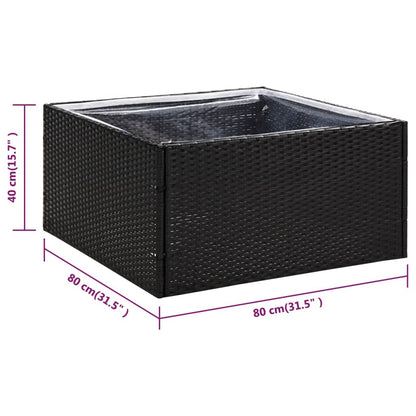 Plantenbak Poly Rattan