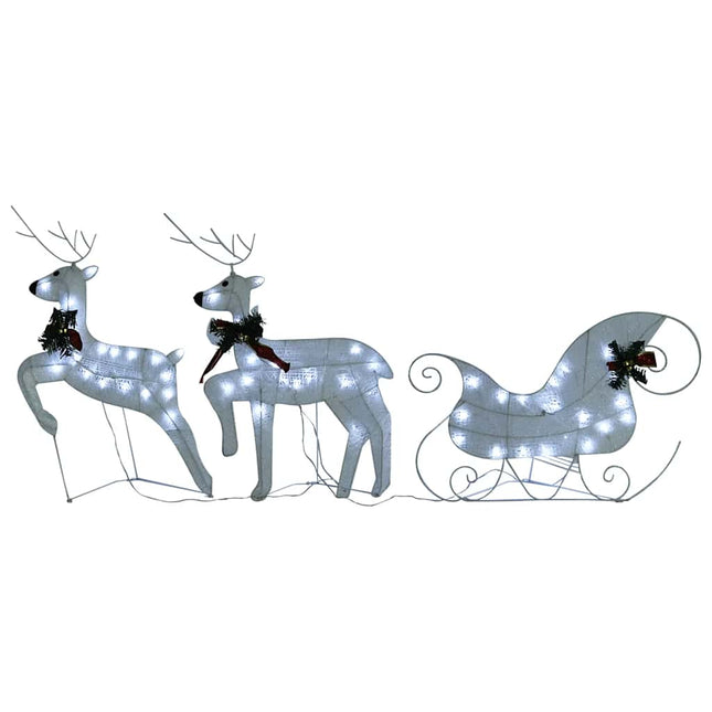 Kerstdecoratie Rendieren En Slee 60 Led's