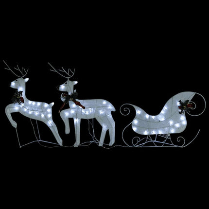 Kerstdecoratie Rendieren En Slee 60 Led's