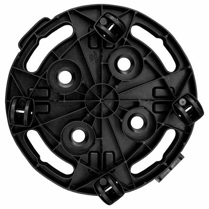 Plantentrolley Met Wielen 170 Kg Diameter 30 Cm Zwart