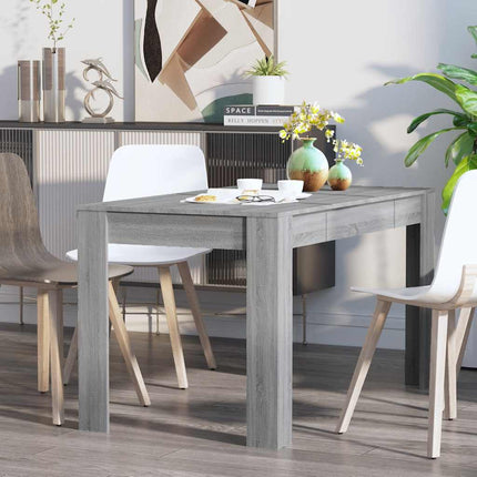 Eettafel 140X74,5X76 Cm Bewerkt Hout Eikenkleurig