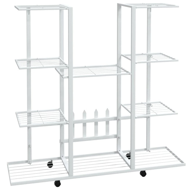 Bloemenstandaard Met Wielen 94,5X24,5X91,5 Cm Ijzer