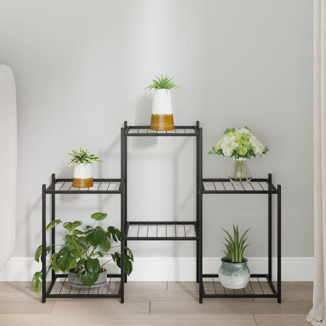 Bloemenstandaard 83X25X60 Cm Ijzer Zwart