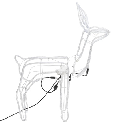 Kerstfiguur Rendier Met Bewegende Kop Warmwit 76X42X87 Cm