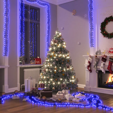 Lichtslinger Cluster Met 3000 Led's Blauw Pvc