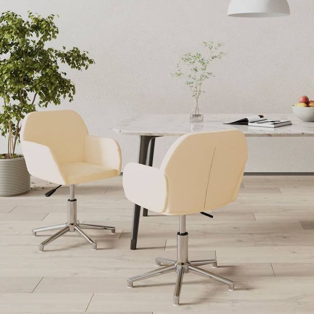 Eetkamerstoelen Draaibaar Stof Kleurig