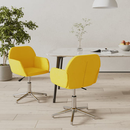Eetkamerstoelen Draaibaar Stof Kleurig