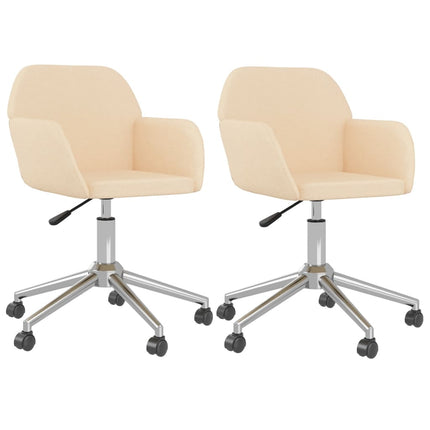 Eetkamerstoelen Draaibaar Stof Kleurig