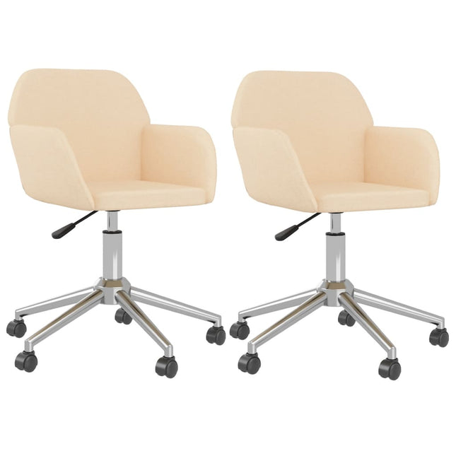 Eetkamerstoelen Draaibaar Stof Kleurig