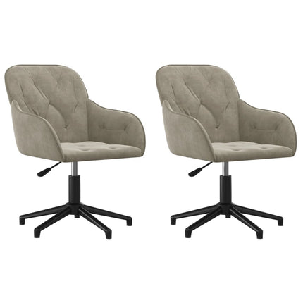 Eetkamerstoelen Draaibaar Fluweel