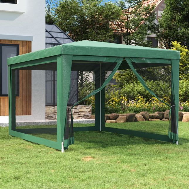 Partytent Met 4 Mesh Zijwanden 4X3 M