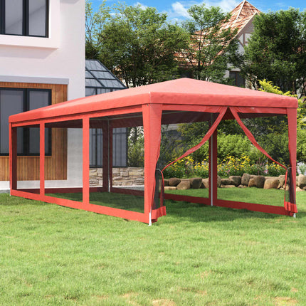 Partytent Met 8 Mesh Zijwanden Hdpe