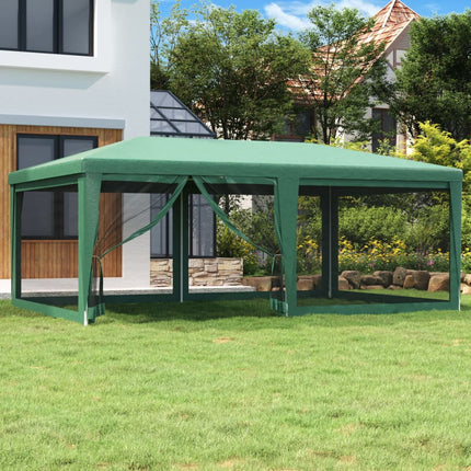 Partytent Met 6 Mesh Zijwanden Hdpe