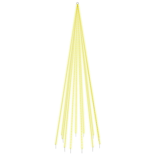 Vlaggenmast Kerstboom 732 Led's 500 Cm
